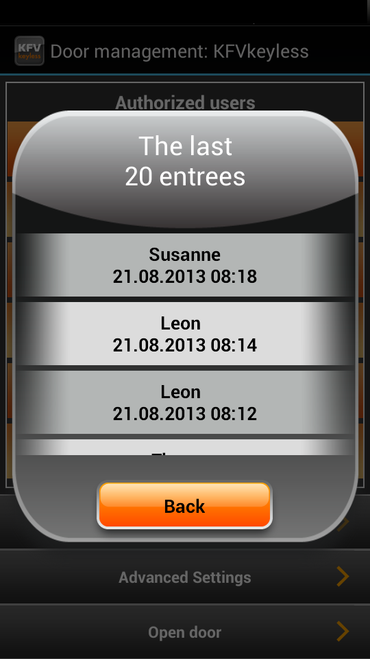 KFVkeyless Screen 3