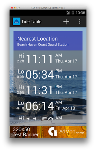 Tide Table