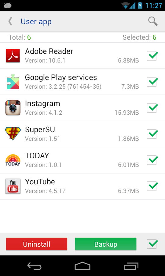 System app remover - screenshot