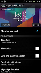 Digital Clock Widget Xperia - screenshot thumbnail