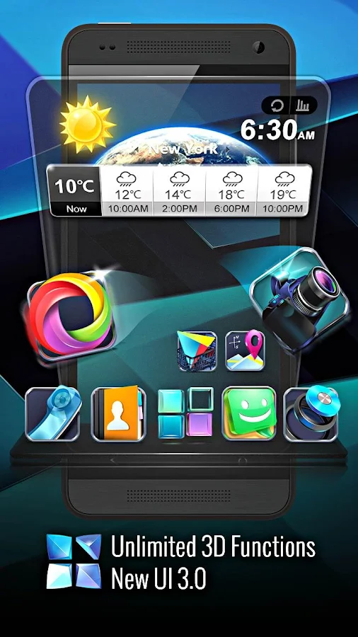 Next Launcher 3D Shell Lite - screenshot