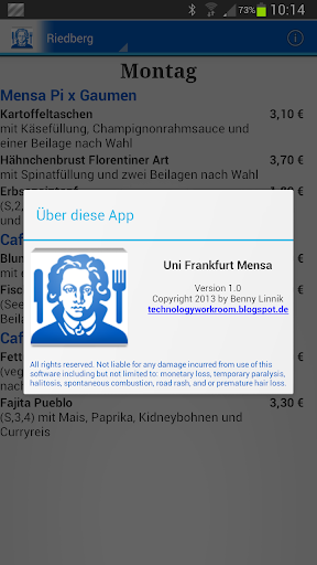 【免費生活App】Uni Frankfurt Mensa-APP點子