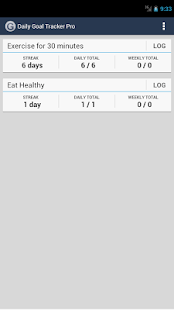 Daily Goal Tracker | Log Pro Screenshots 0