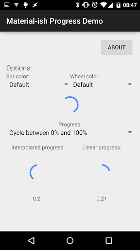 Material-ish progress Demo