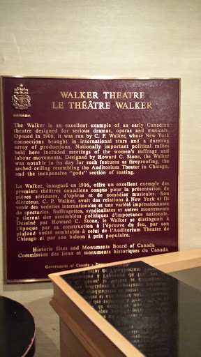 Walker Theatre Plaque