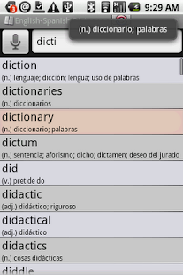 BKS English-Spanish Dictionary Screenshots 0