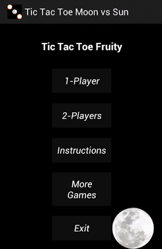 Tic Tac Toe Moon vs Sun