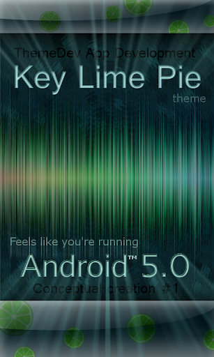 Key Lime Pie Theme for GO SMS