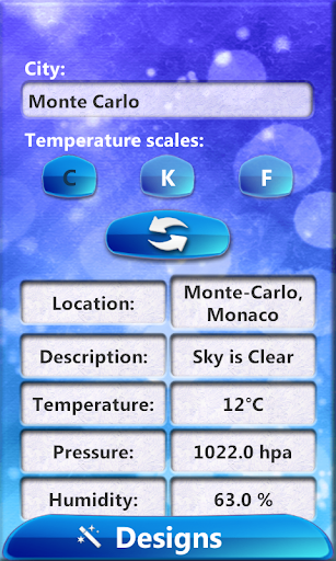 Magic Weather Clock Widget