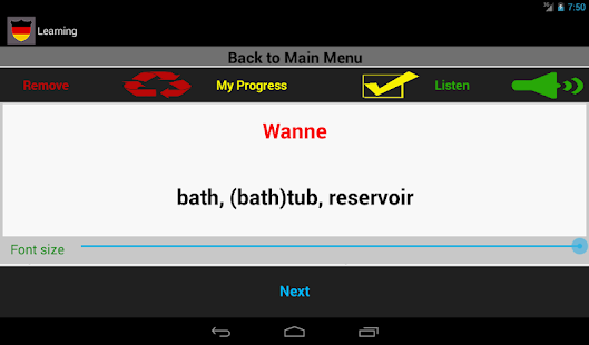 Learn German Words Fast inter. Screenshots 4