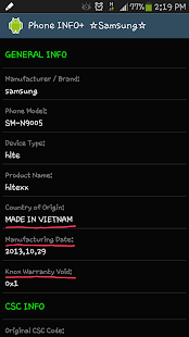 Phone INFO+ ★Samsung★ - screenshot thumbnail