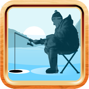 Winter fishing 3D premium logo
