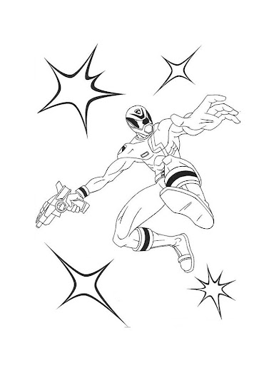 Power Rangers Coloring Page