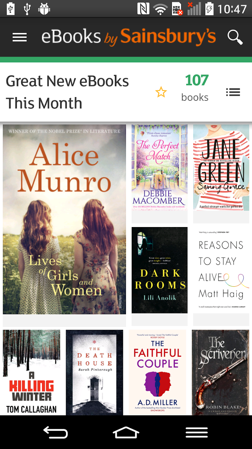 eBooks by Sainsburys Screen 3