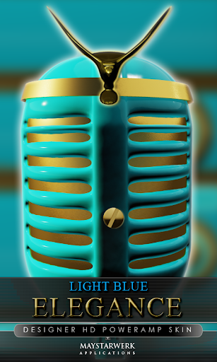 poweramp skin light blue