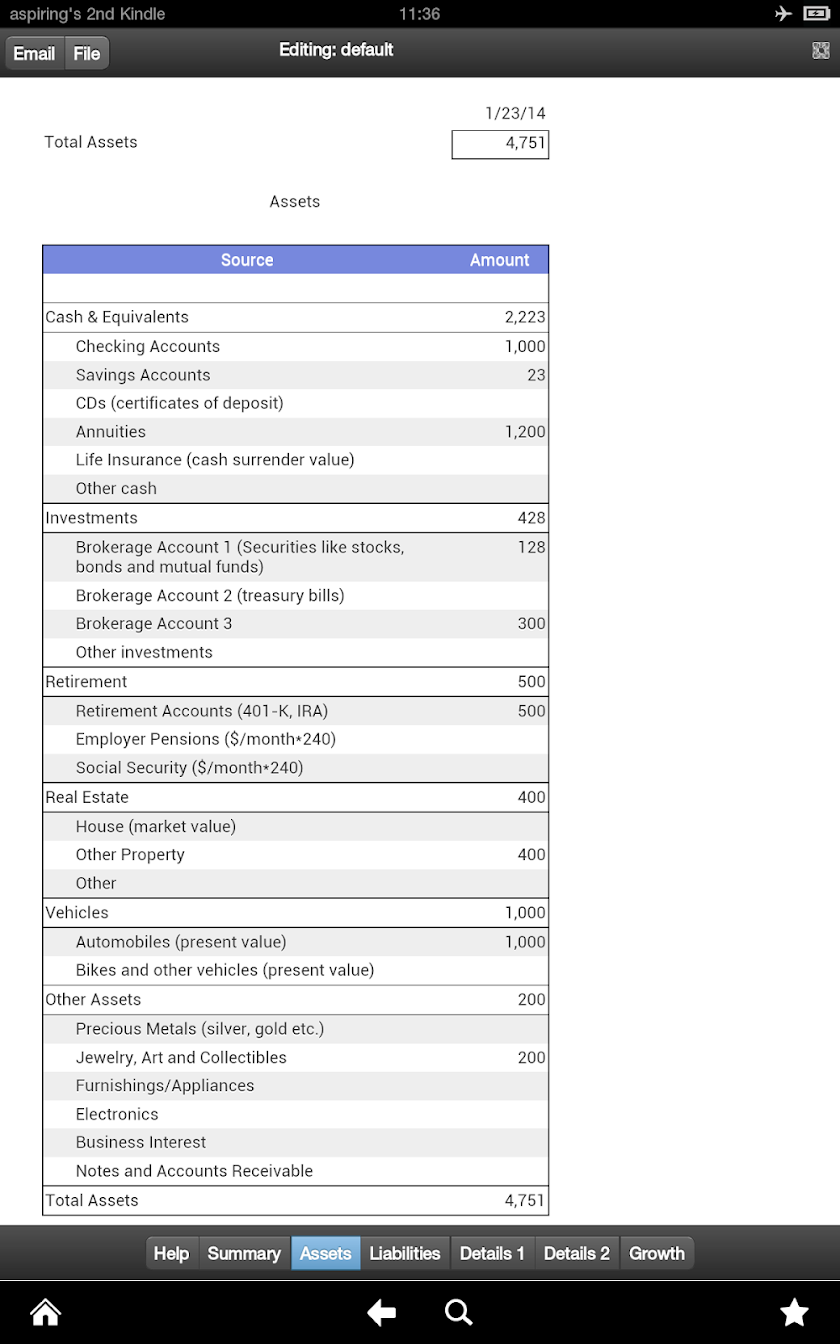Personal Finance Pro Screen 3