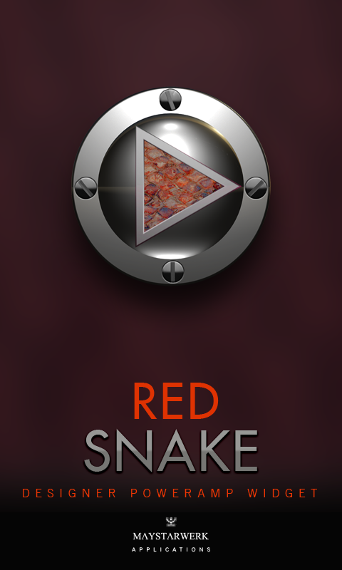 Poweramp Widget Red Snake Screen 3