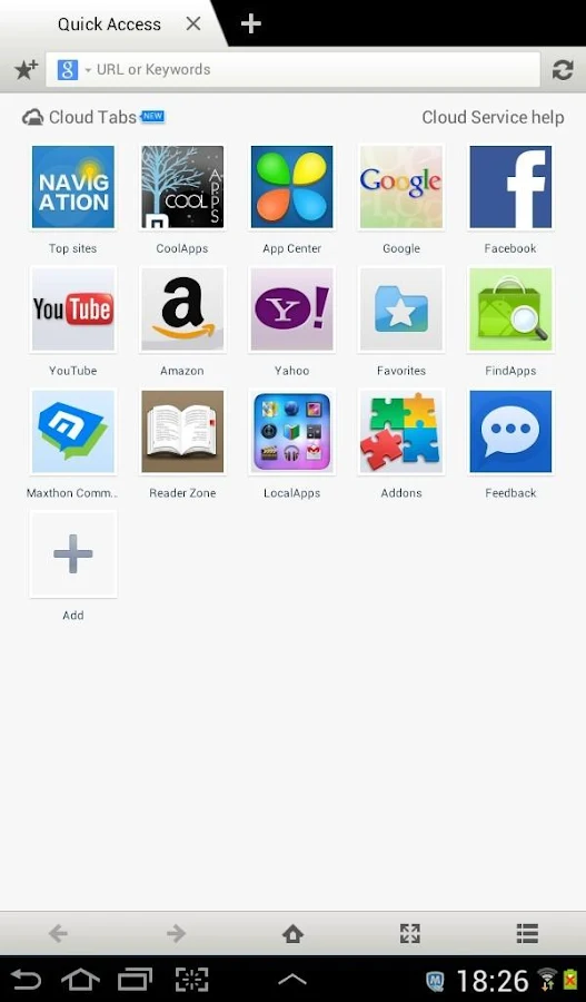 Maxthon Android Web Browser - screenshot