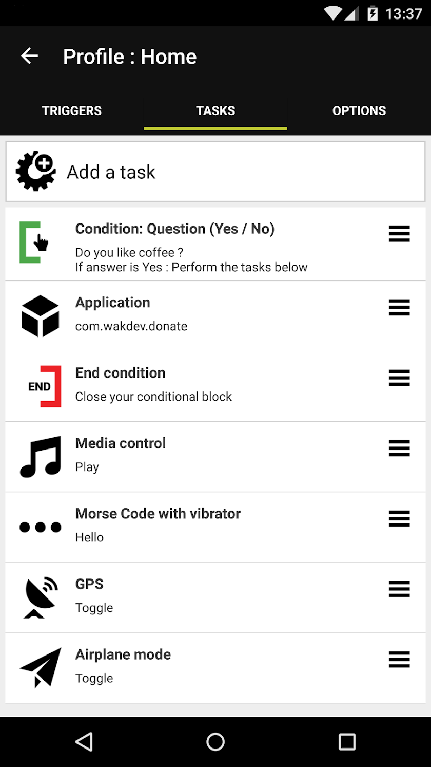 Droid Automation - Pro Edition Screen 3