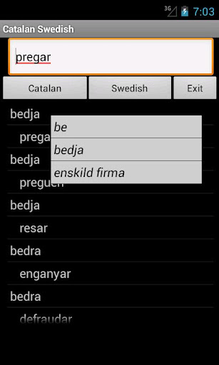 Catalan Swedish Dictionary