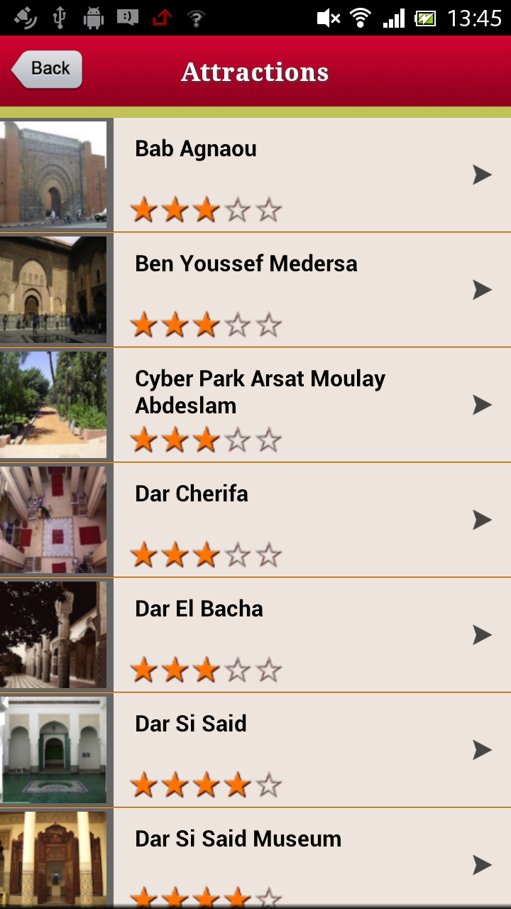 Marrakech Offline Guide Screen 3