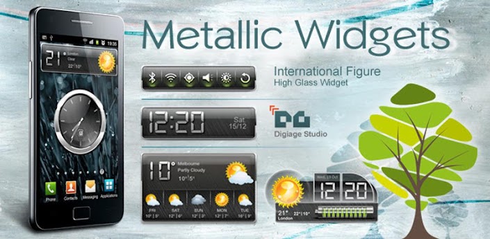 HD Metallic Widgets