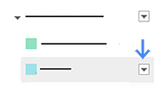 Menu visualizzato quando si passa il mouse sopra il nome del calendario