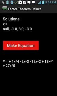 Factor Theorem Deluxe Screenshots 2
