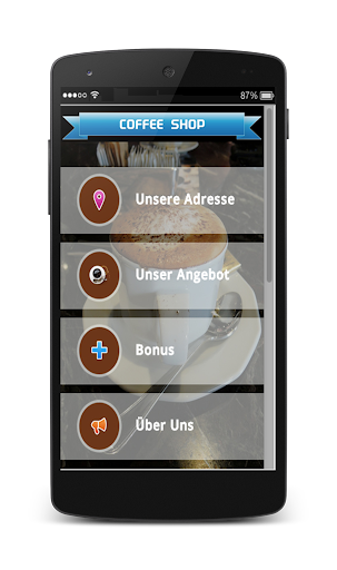 Demo App für Kaffees