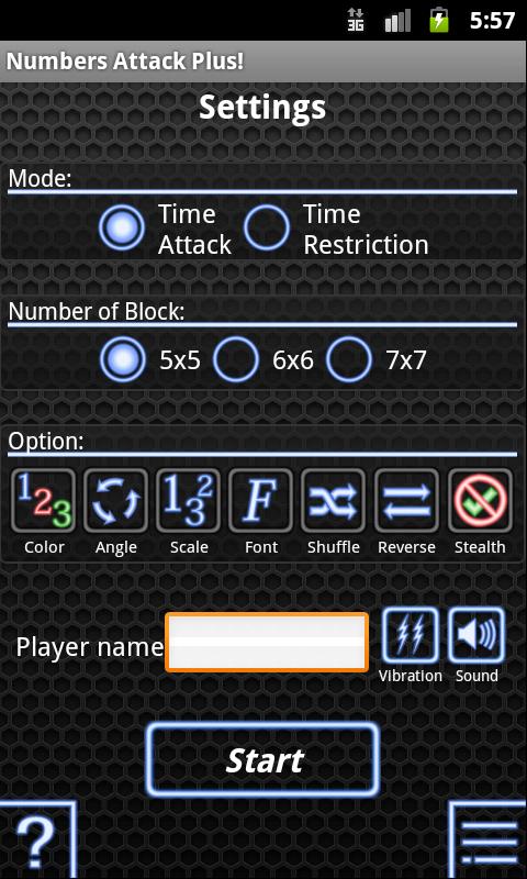 Numbers Attack Plus! Screen 2