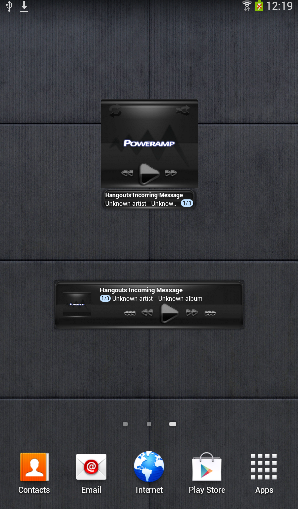 Poweramp widget BLACK Black Screen 2