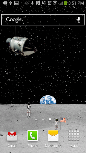 Moon Astronauts Live Wallpaper