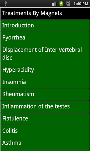 magnetic treatment