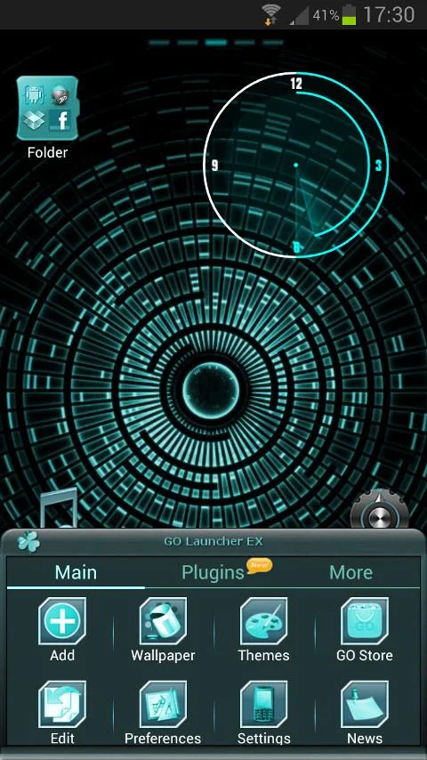 CYANOGEN GO Launcher EX Theme - screenshot