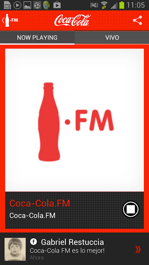 Coca-Cola FM Argentina - screenshot