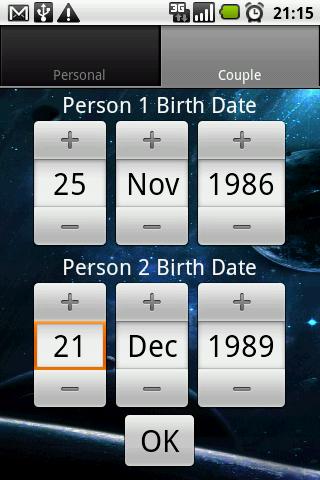 Android application Horoscope &amp; Love Compatibility screenshort