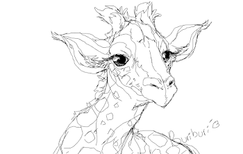 Sketch of a giraffe babbuuuu
