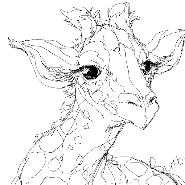 Sketch of a giraffe babbuuuu » drawings » SketchPort
