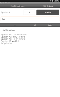 Equations Calculator Screenshots 1