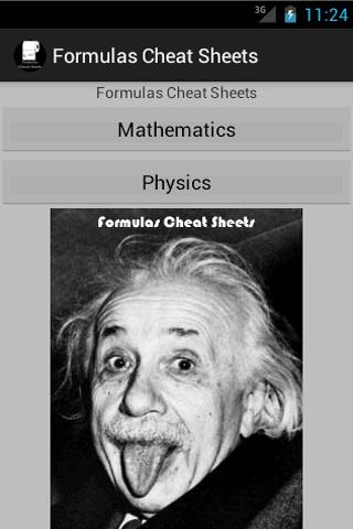 Formulas Cheat Sheets