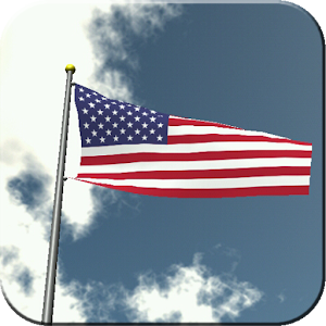 US Flag Flying Live Wallpaper