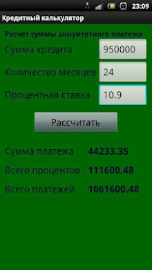 Credit Calculator