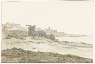 Gezicht op Barletta gelegen aan de kust