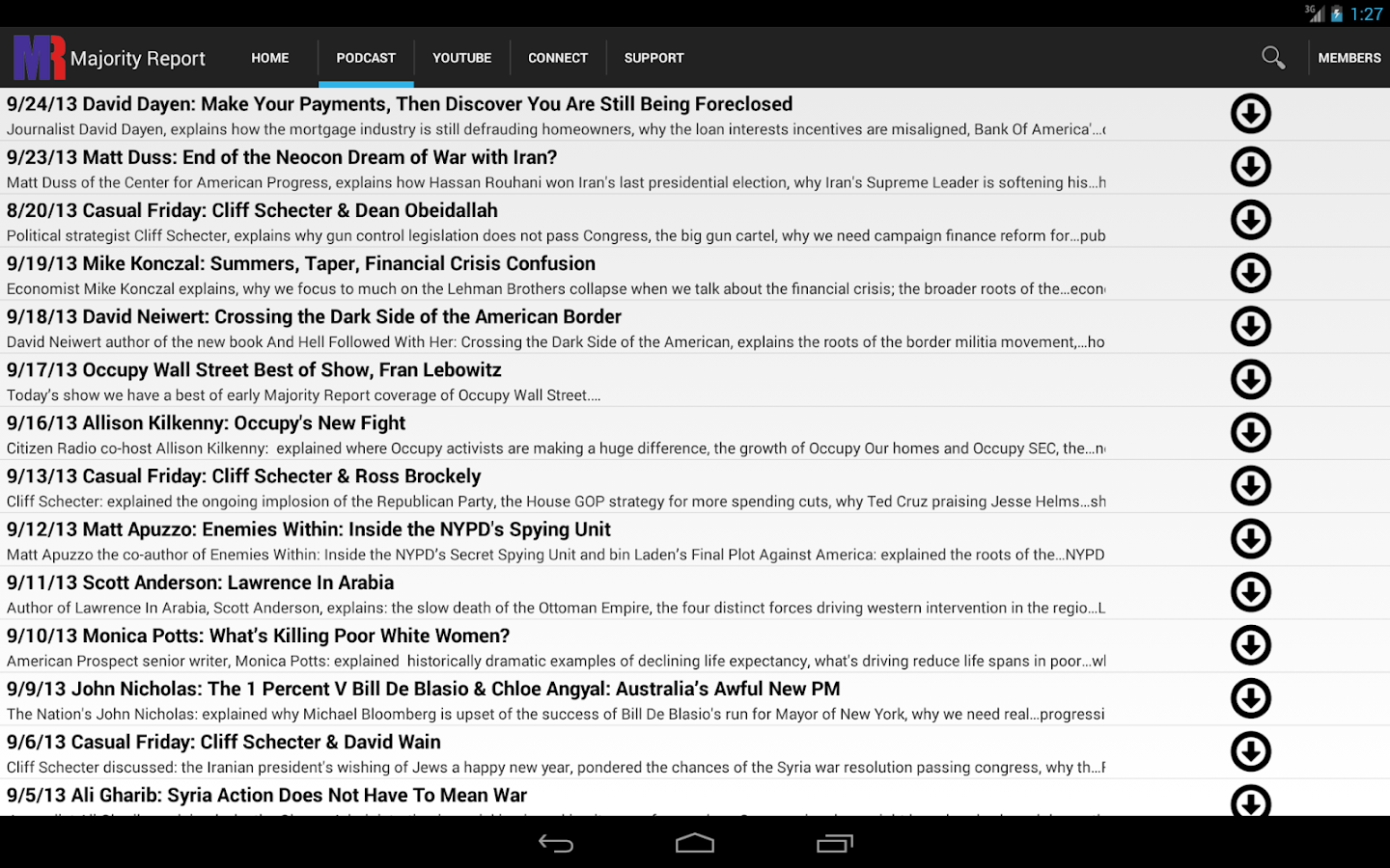 Majority Report Android Apps on Google Play