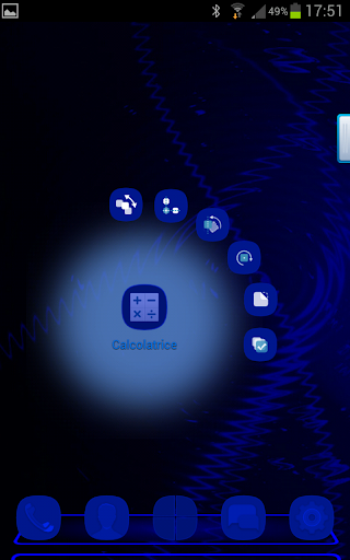 Next Launcher Total Blue Theme