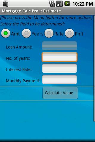 Mortgage Calculator Pro (Auto) Screen 1