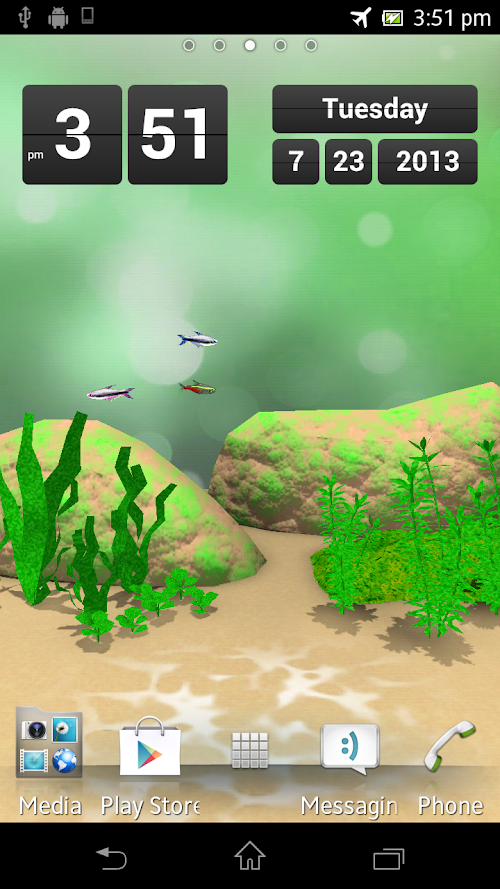 Android application Aquarium Live Wallpaper screenshort