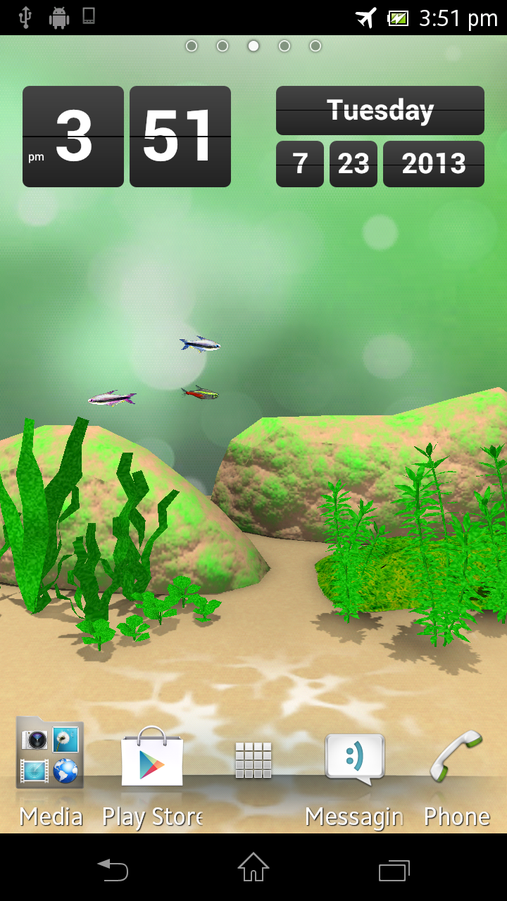 Aquarium Live Wallpaper Screen 1