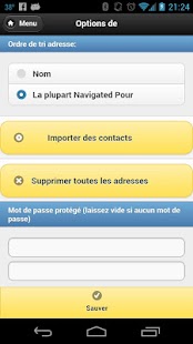 Carnet dadresses Screen 3