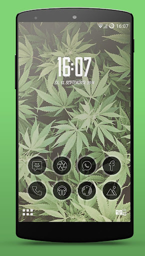 Kush Weed Smart Launcher Theme